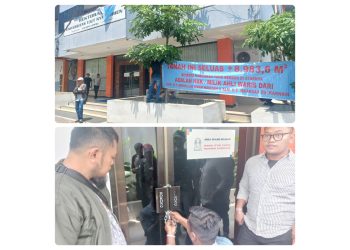 Universitas Tjut Nyak Dien, disegel (Foto Romulo Sinaga)