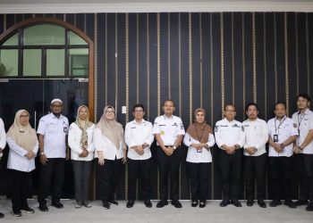 Wali Kota Tanjungbalai Mahyaruddin Salim menerima kunjungan sekaligus audiensi dari Kepala Kantor (Kakan) Badan Pertanahan Nasional (BPN) Kota Tanjungbalai Masli Chaniago bersama jajaran