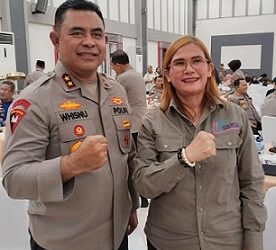 Ketua SMSI Sumut Erris J Napitupulu dan Kapolda Sumut Irjen Pol Whisnu Hermawan Februanto, S.I.K. M.H