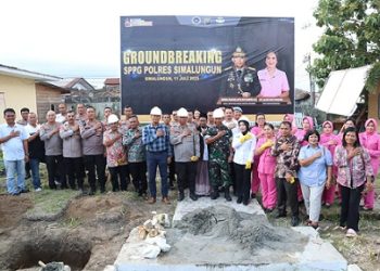 Polres Simalungun melaksanakan groundbreaking Satuan Pelayanan Pemenuhan Gizi (SPPG)