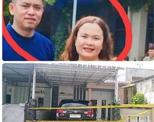 Pasangan suami istri, Dedi Rispa Tarigan dan Sanika Br Ginting serta dikediamanya Perumahan Nicoland, Jln Jaya Tani, Kwala Bekala, Medan Johor. (Foto Ist)
