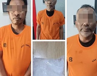 Tiga tersangka pengedar narkoba diringkus Satres Narkoba Polrestabes Medan. (Foto Ist)
