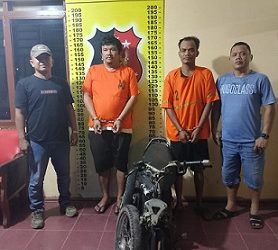 Kedua pelaku curanmor tersebut, BH alias Brando dan MSN alias Martin beserta barang bukti sudah diamankan di Polsek Perdagangan