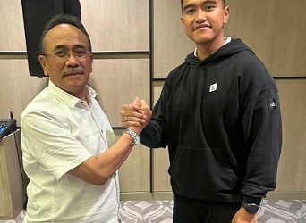 Anggota DPRD Medan, Godfried Effendi Lubis -Kaesang Pangarep Ketua Umum PSI. (Foto Ist)