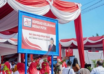 Gubernur Sumut Bobby Nasution meresmikan Koperasi Kelurahan Merah Putih di Kelurahan Suka Maju, Binjai Barat, Kota Binjai (Foto Ist)