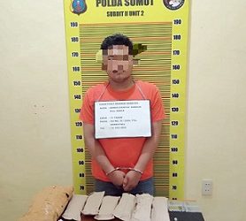Abner Eventus Bangun alias NER beserta barang bukti sudah diamankan di Direktorat Reserse Narkoba Polda Sumut
