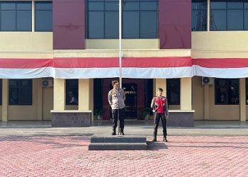 Wakapolres Tanjungbalai Kompol MP Pardede, S.H pimpin apel pagi