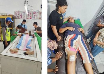 Jenajah R br Hutabarat diruangan jenajah RSUD dr Djasamen Saragih dan T br Pasaribu mendapatkan perawatan di RS Vita Insani