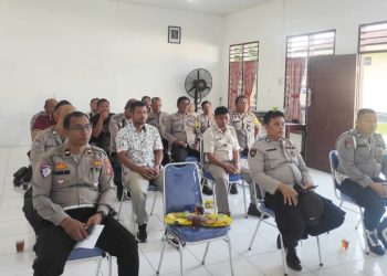 Kapolsek Tanah Jawa, KOMPOL Asmon Bufitra, SH. MH pimpin kegiatan rutin Anev Mingguan