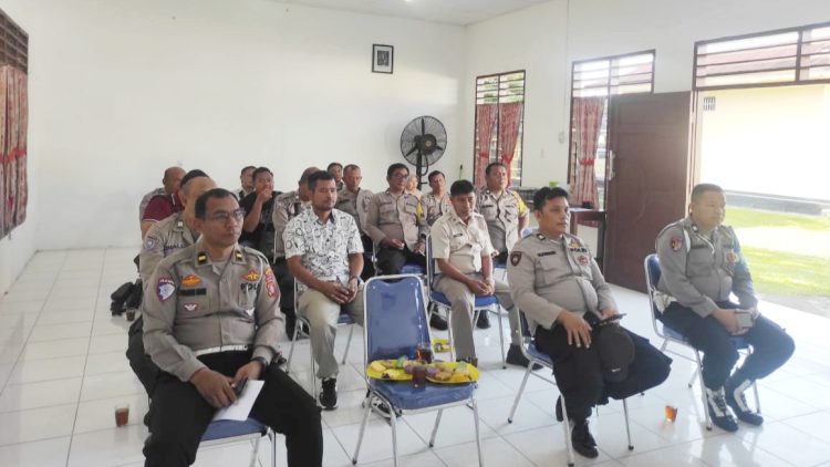 Kapolsek Tanah Jawa, KOMPOL Asmon Bufitra, SH. MH pimpin kegiatan rutin Anev Mingguan