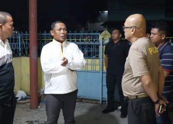 Kapolres Simalungun AKBP Marganda Aritonang, SH. SIK, MM pimpin cek TKP