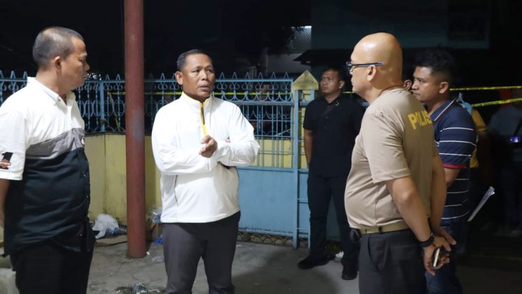Kapolres Simalungun AKBP Marganda Aritonang, SH. SIK, MM pimpin cek TKP