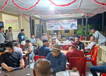 Meriahkan HUT RI 80, Kapolres Tanjungbalai Buka Turnamen Dam Batu