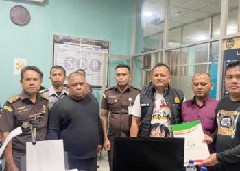 Terpidana Samsul Tarigan akhirnya dieksekusi tim Kejari Binjai. (Foto Ist)