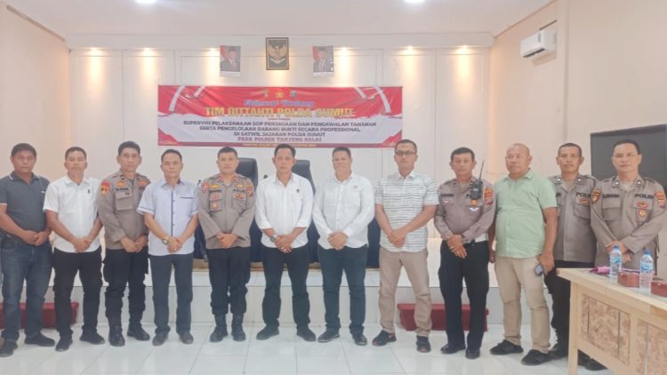 Polres Tanjungbalai Terima Kunjungan Supervisi dari Tim Dit Tahti Polda Sumut