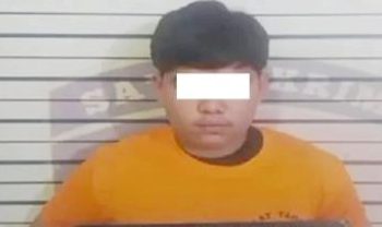 Pelaku EAN yang ditangkap personel Polrestabes Medan karena membegal pedagang Pajak Gambir. (Foto Ist)