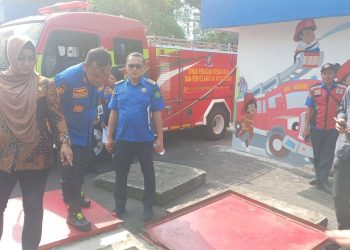 Pansus DPRD Ranperda Kota Medan tentang Pencegahan dan Penanggulangan Kebakaran saat kunker ke KPTIK BMN (Foto Ist)