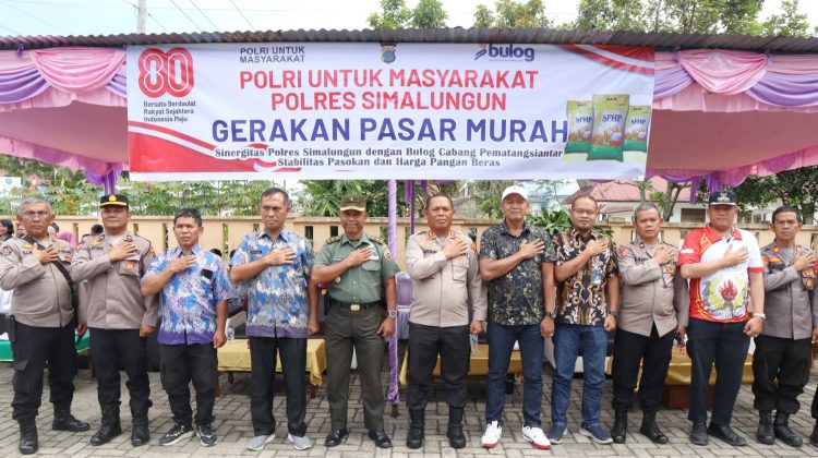 Polres Simalungun Gelar Pasar Murah di 2 Lokasi