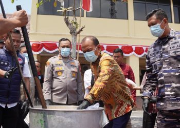Kapolres Tanjungbalai AKBP Welman Feri, S.I.K, M.I.K pimpin pemusnahan barang bukti Narkotika