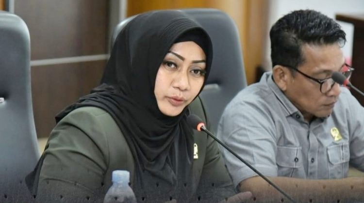 Ketua Pansus Raperda P2K, Edwin Sugesti Nasution didampingi Wakil Ketua Pansus Laila Badri menghadirkan Dinas Pemadam Penanggulangan Kebakaran (P2K) Kota Medan, Perumda Tirtanadi, PLN. (Foto Ist)