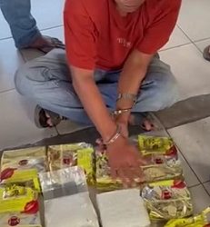 Pelaku jaringan narkoba yang diamankan Polres Asahan. (Foto Ist)