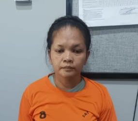 Ibu Rumah Tangga yang ditangkap polisi. (Foto Ist)