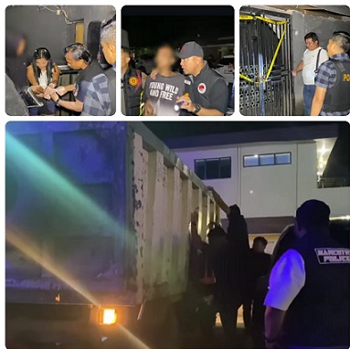 Tim gabungan Polrestabes Medan menggerebek THM Lawpota Cafe. (Foto Ist)