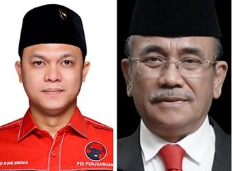 Godfried Effendi Lubis dan David Roni Ganda Sinaga anggota DPRD Medan yang tidak hadir memenuhi panggilan Kejati Sumut