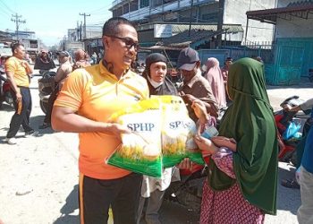 Polsek TBU Gelar Gerakan Pangan Murah