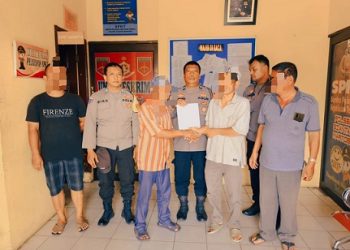 Pike SPKT dan Bhibinkamtibmas menyelesaikan masalah dugaan penganiayaan dengan Problem Soving
