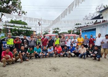 Kasat Lantas IPTU Devi Siringo-Ringo, S.H. S.Sos. M.H pimpin test urine para supir angkutan umum