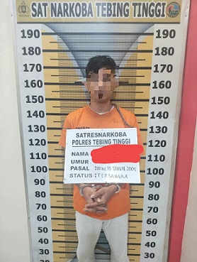 Pelaku IS sudah diamankan Sat Resnarkoba Polres Tebing Tinggi