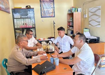 Kasi Humas AKP Verry Purba SH bersama personil saat bentuk Tim Cyber Khusus