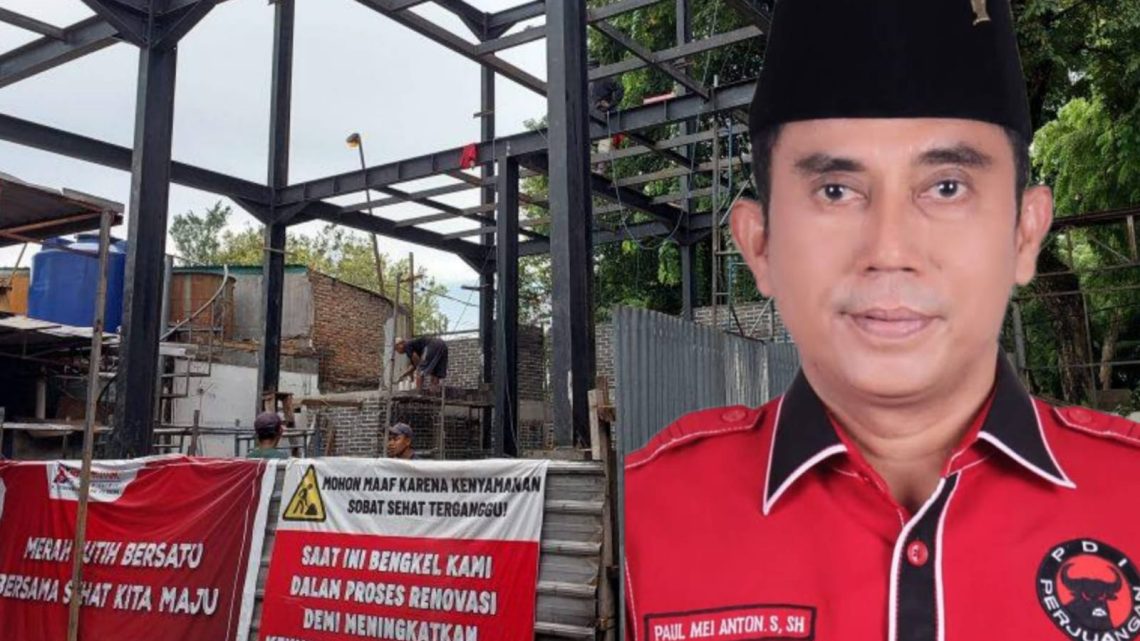 Ketua Komisi 4 DPRD Medan, Paul MA Simanjuntak dan Doorsmer SEHAT di Jl SM Raja Sp Jl Halat Kecamatan Medan Kota. (Foto Ist
