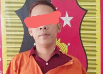 Pelaku penyiraman air keras kepada janda beranak yang diringkus Polres Padangsidimpuan.(Foto Ist)