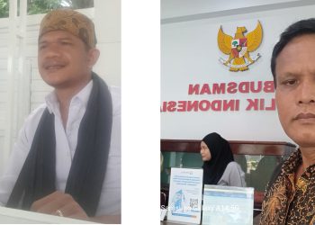 Ketua Bidang Hukum PPABS, Hermanto Hamonangan Sipayung SH CIM dan Ketua Gerakan Masyarakat Adat Simalungun Horisan, Sarmuliadin Sinaga ST.