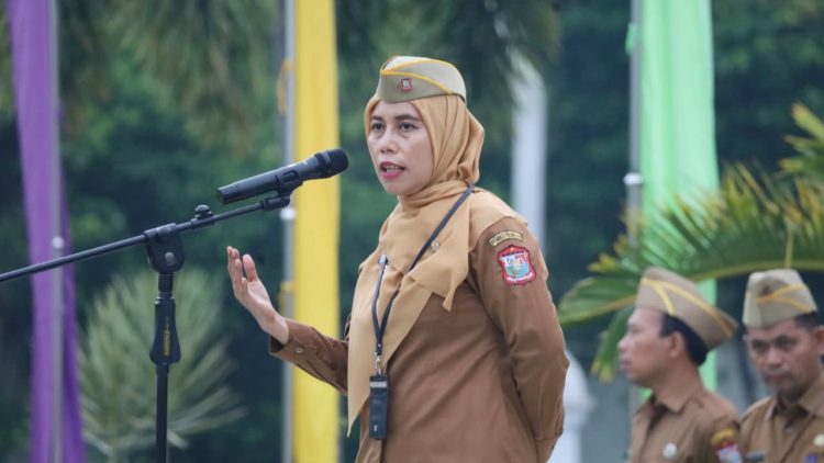 Sekda Tanjungbalai Nurmalini Marpaung pimpin apel pagi