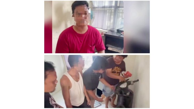 Pengungkapan kasus sabu di sebuah perumahan Jalan Besar Deli Tua, Kabupaten Deli Serdang yang juga merupakan komplotan penipuan telepon. (Foto Ist)