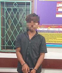 Pelaku pencurian, Iqbal Wijaya diamankan di Polsek Tanah Jawa