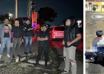 Timsus Dayok Mirah Polres Pematangsiantar saat patroli hingga subuh dan sepedamotor yang diamankan