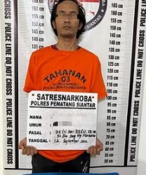 Tersangka SPP alias Ardi dan barang bukti