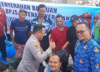HNSI Tanjungbalai  Bersama Forkopimda Berikan Baksos dan BPJS Ketenagakerjaan kepada 103 Nelayan