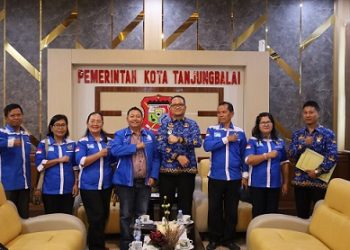 Wakil Wali Kota Tanjungbalai, Muhammad Fadly Abdina menerima audiensi dari Badan Musyawarah Antar Gereja Nasional (Bamagnas) Kota Tanjungbalai