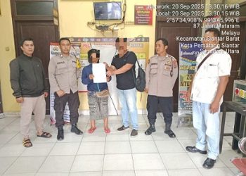 Piket Jaga bersama Piket Bhabinkamtibmas AIPTU RP. Damanik dan BRIPKA Agus R menyelesaikan dugaan pencurian telur