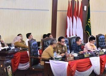 Anggota DPRD Kota Medan, Jusup Ginting Suka, dalam rapat paripurna Pemandangan Umum atas Penjelasan Kepala Daerah terhadap Ranperda APBD TA 2026 di gedung dewan, Senin (Foto Ist)