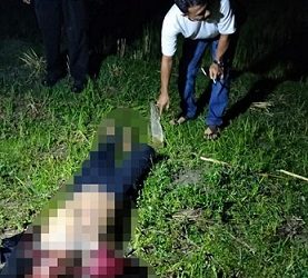 Jasad korban penganiyaan Dusun III, Desa Bungo Tanjung, Kecamatan Barus, Kabupaten Tapanuli Tengah. (Foto Ist)