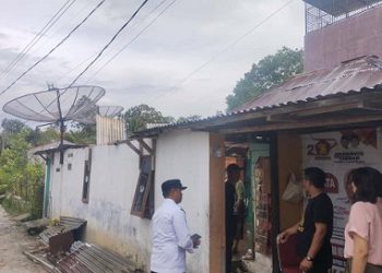 Pemko Pematangsiantar melalui BPBD dengan cepat mendata dampak bencana cuaca ekstrem, hujan deras dan angin kencang 