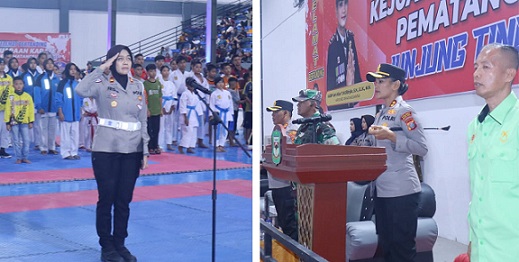 Pembukaan Kejuaraan Karate Kapolres Pematangsiantar Cup Tahun 2025 Meriah