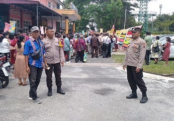 Piket Bhabinkamtibmas menggelar patroli rutin