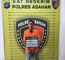 A Pelaku terduga cabul yang ditangkap Polres Asahan. (Foto Ist)